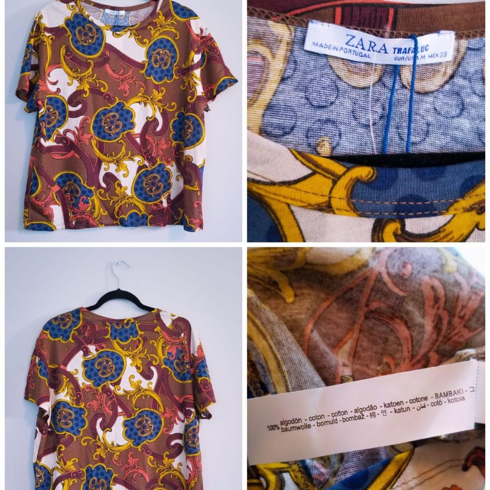 Zara Trafaluc Patterned Top - Picture 5 of 5